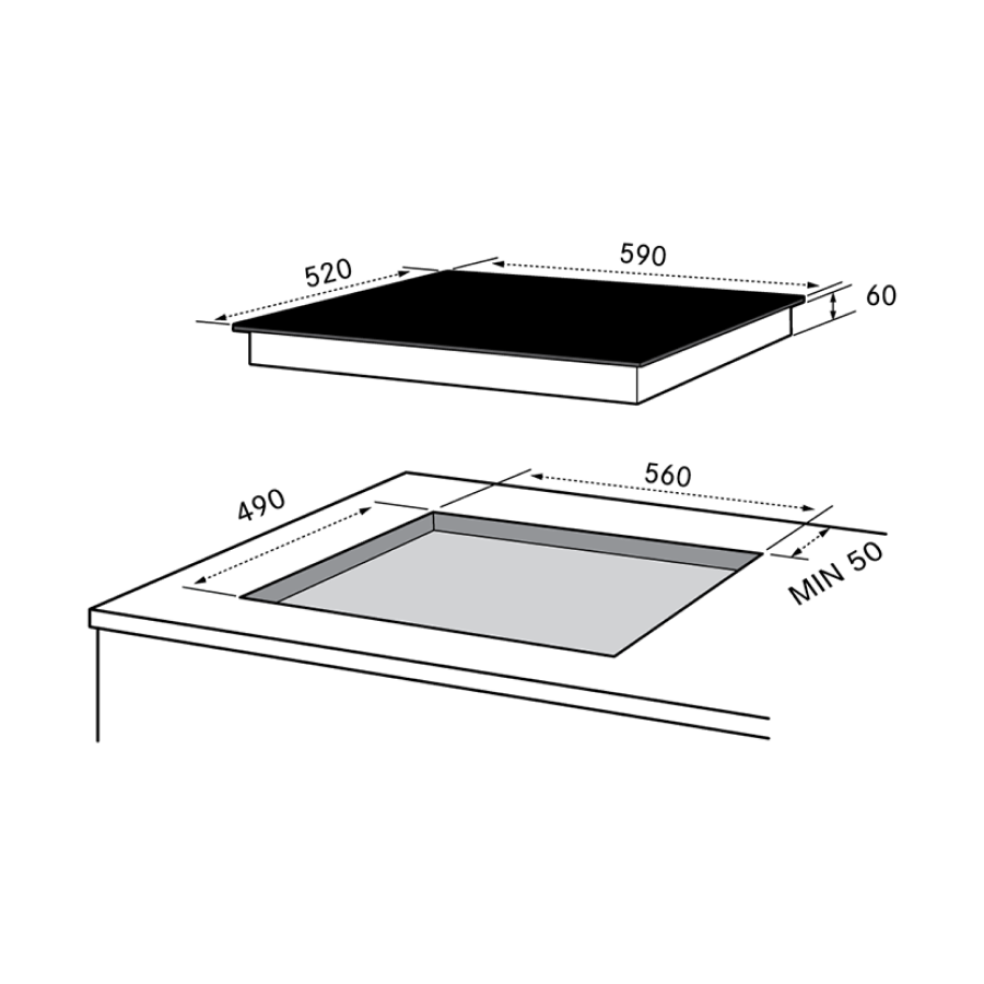 ქურის ზედაპირი MIH616AC