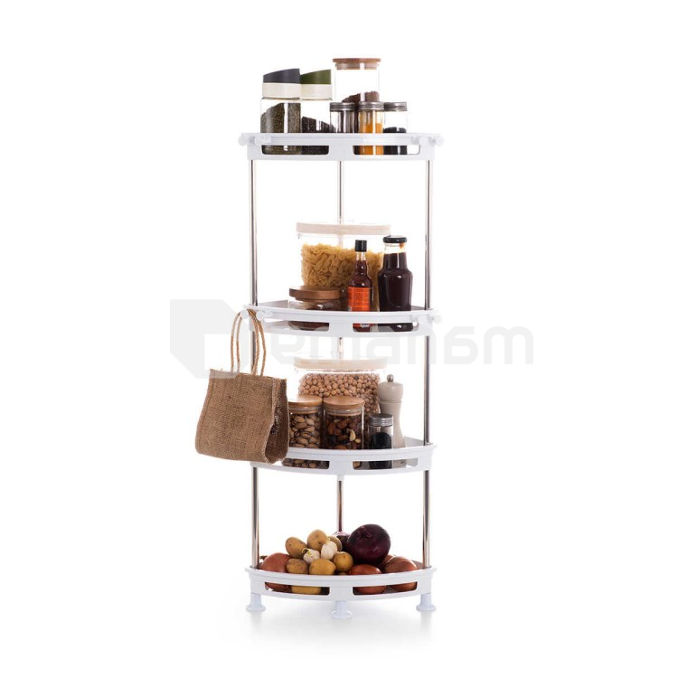 აბაზანის თარო  4 იარუსით Primanova White