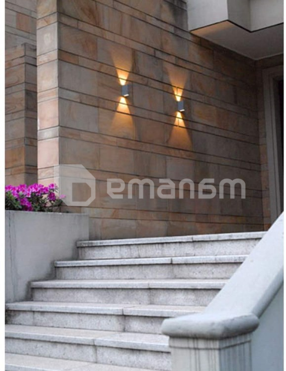 ფასადის სანათი New Light 1652/093 2x 4W მუქი ნაცრისფერი