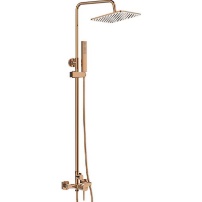 საშხაპე სისტემა შემრევით Laveo POLA, Rose Gold