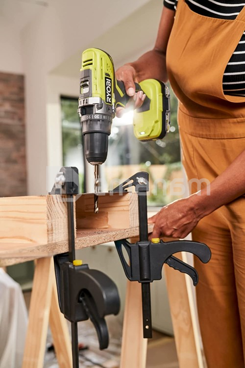 დრელი-სჭვალსახრახნი დარტყმითი აკუმულატორის Ryobi ONE+ R18PD3-0 18V