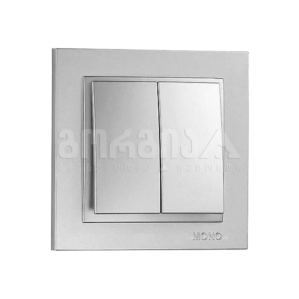 ჩამრთველი ორიანი DESPINA Silver - 102-212125-102