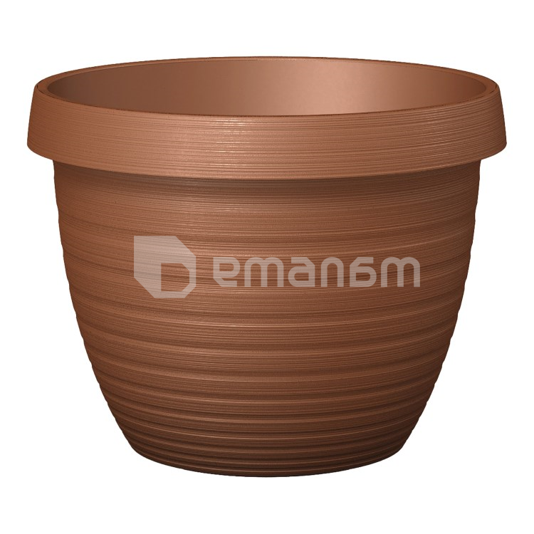 ეზოს პლასტმასის ქოთანი Scheurich Country Star 270/25 TERRACOTTA