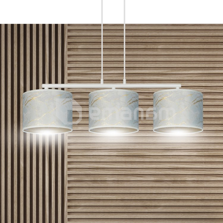 საკიდელი EMIBIG Broddi 3 E27 3x MAX 60W მარმარმარილო თეთრი