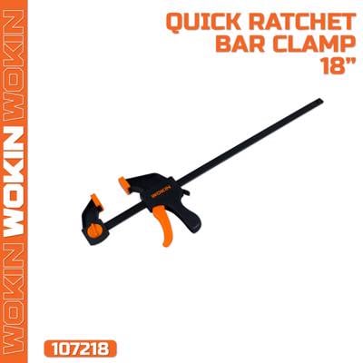 ჭახრაკი დამჭერი Wokin 107218, 18″Quick Bar Clamp, Black/Orange