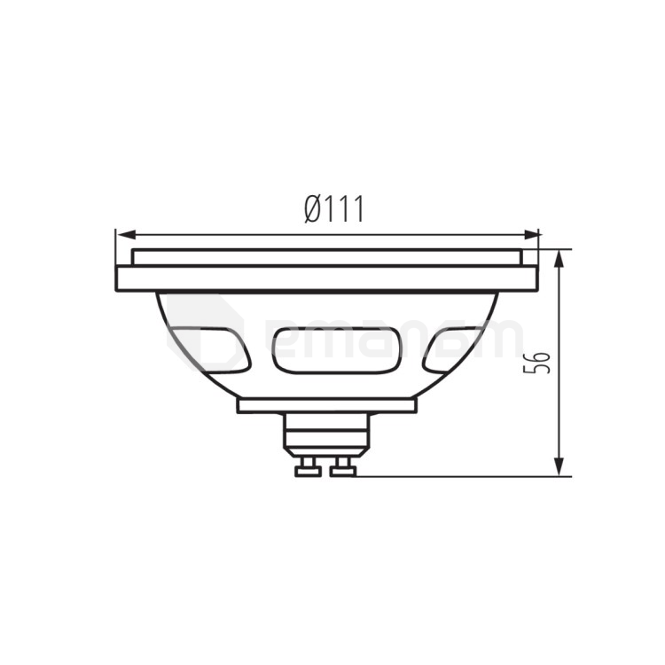 შუქდიოდური ნათურა Kanlux ES-111 LED SL/WW/W 2700K 11W GU10