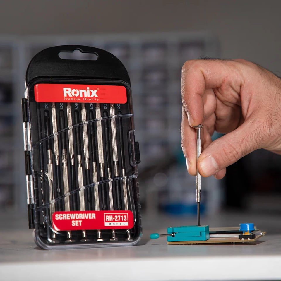 ზუსტი სახრახნისების ნაკრები Ronix RH-2713, 12ც