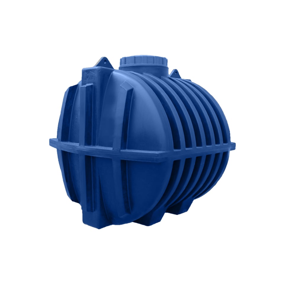 5000ლტ პოლიეთილენის ცილინდრულ-ჰორიზონტალური ავზი (ორმაგი, ლურჯი-თეთრი)