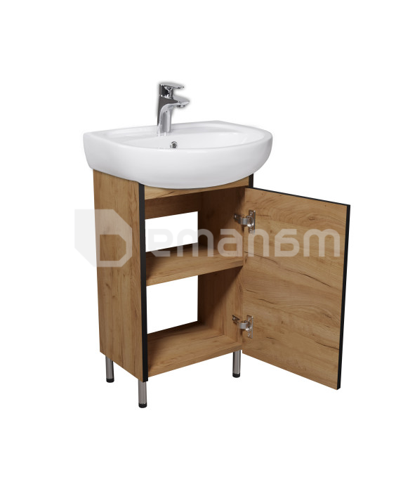 აბაზანის ტუმბო ხელსაბნით Dacota Craft 50 wood Solo 50 სმ