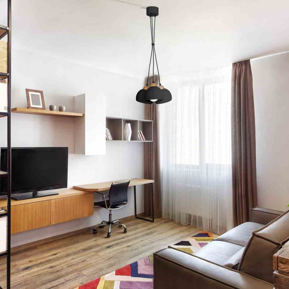 საკიდი Milagro MLP6580 DAMA 3 E27 შავი