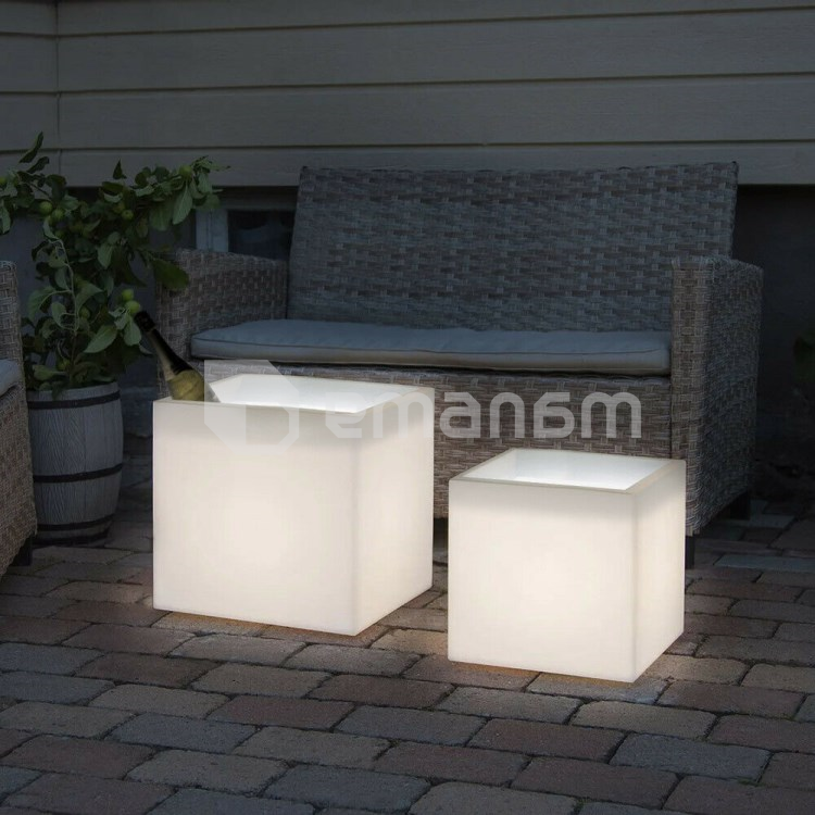 კვადრატული მანათობელი ქოთანი AHD Atlantis 40x40 სმ