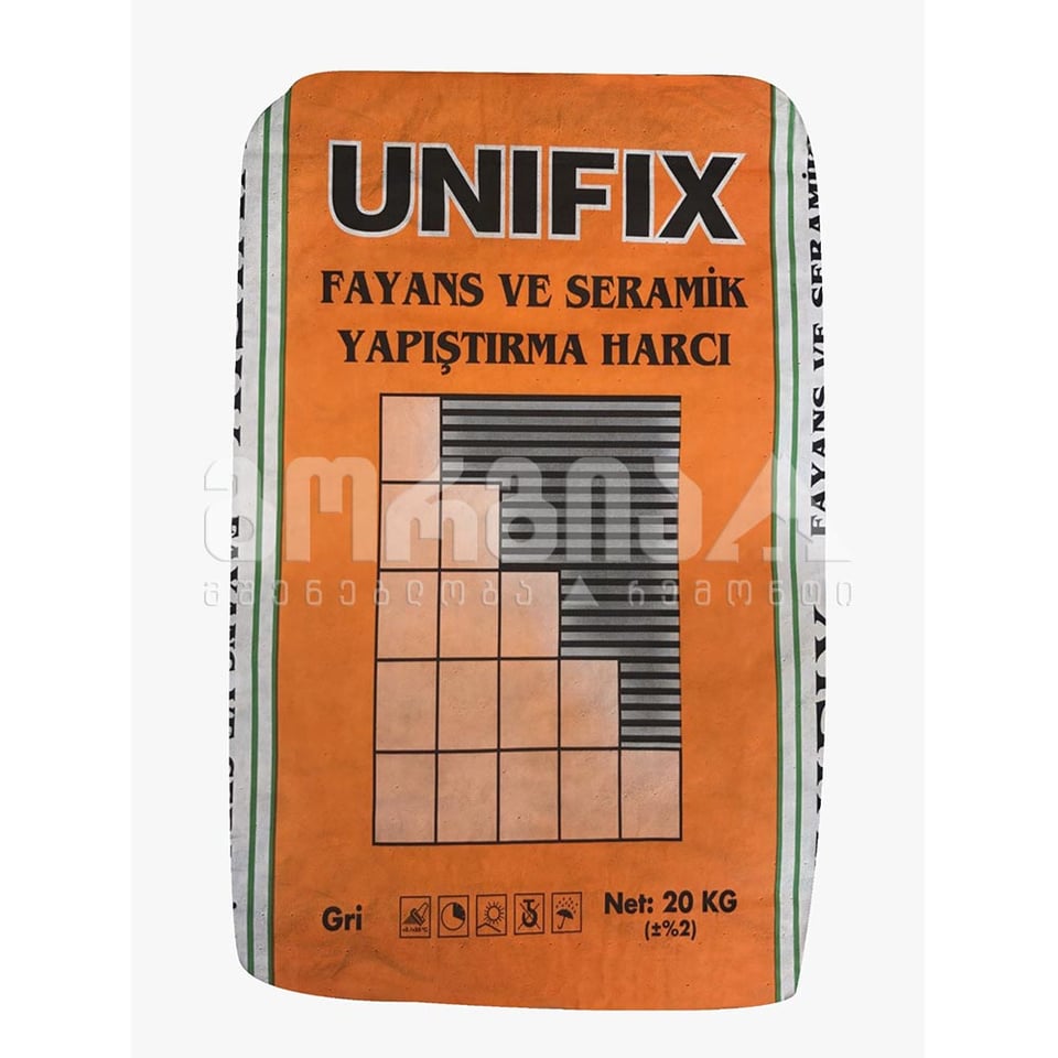 წებო-ცემენტი KULE FIXED 20კგ. (ნაცრისფერი)
