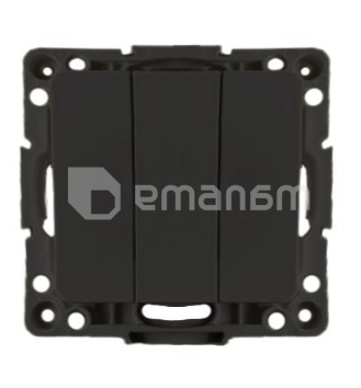 ჩამრთველი ჩარჩოს გარეშე შავი EKF Stockholm