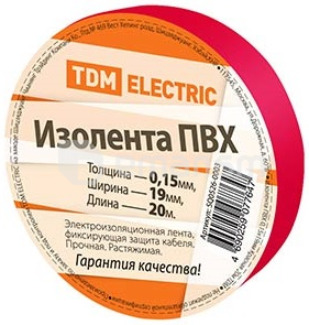 ლენტი საიზოლაციო TDM SQ0526-0003 20 მ