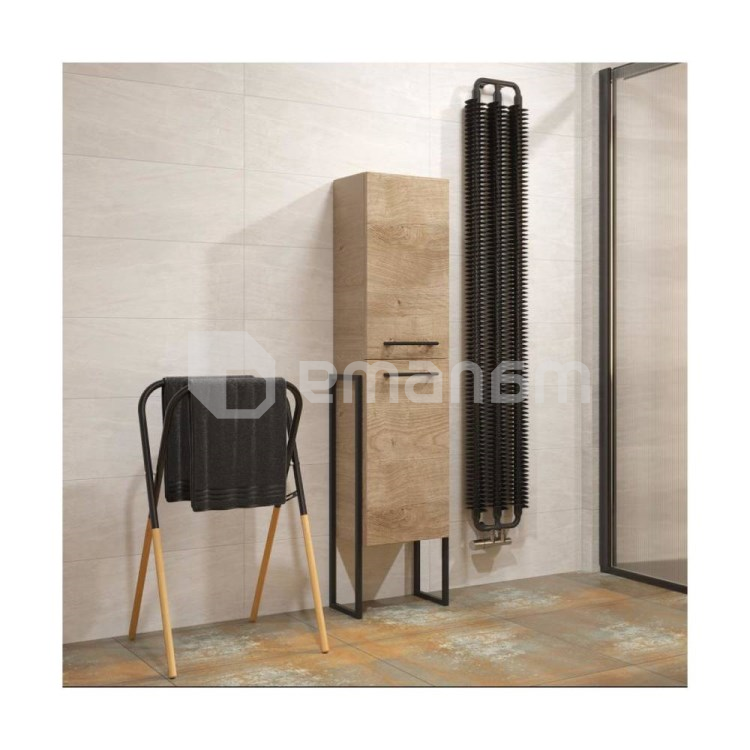 პირსახოცის საკიდი დასადგამი Bisk Plain Black Bambo 79976