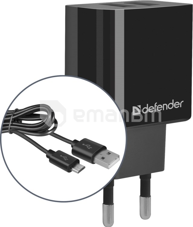 დამტენი მობილური ტელეფონის Defender UPC21 MicroUSB 5V 2.1A 10.5W