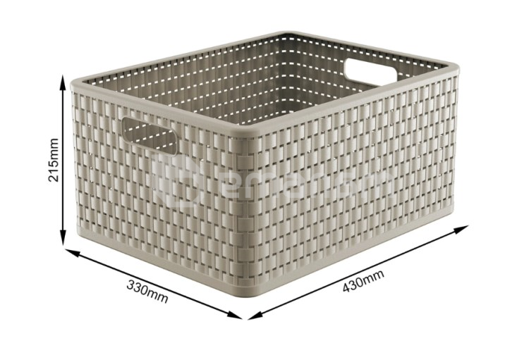 კალათი Rotho A4 plus 28ლ COUNTRY კაპუჩინო