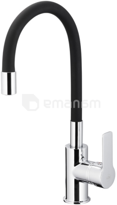 სამზარეულოს ონკანი KFA Rumba Flexy შავი