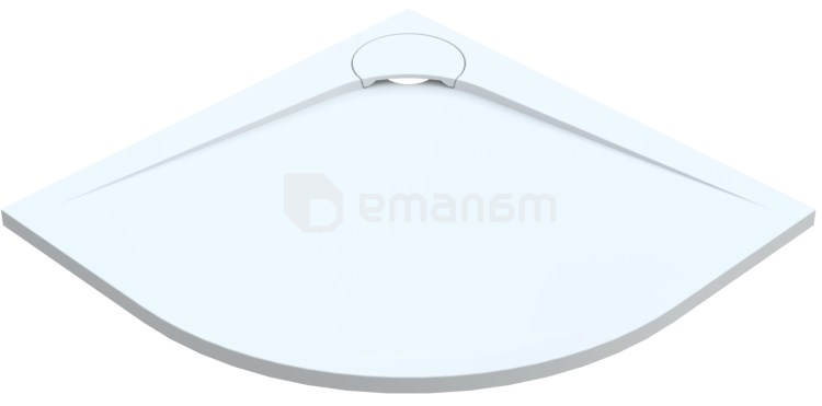 საშხაპე ძირი ხელოვნური ქვის VAYER BUMERANG 90X90 სმ