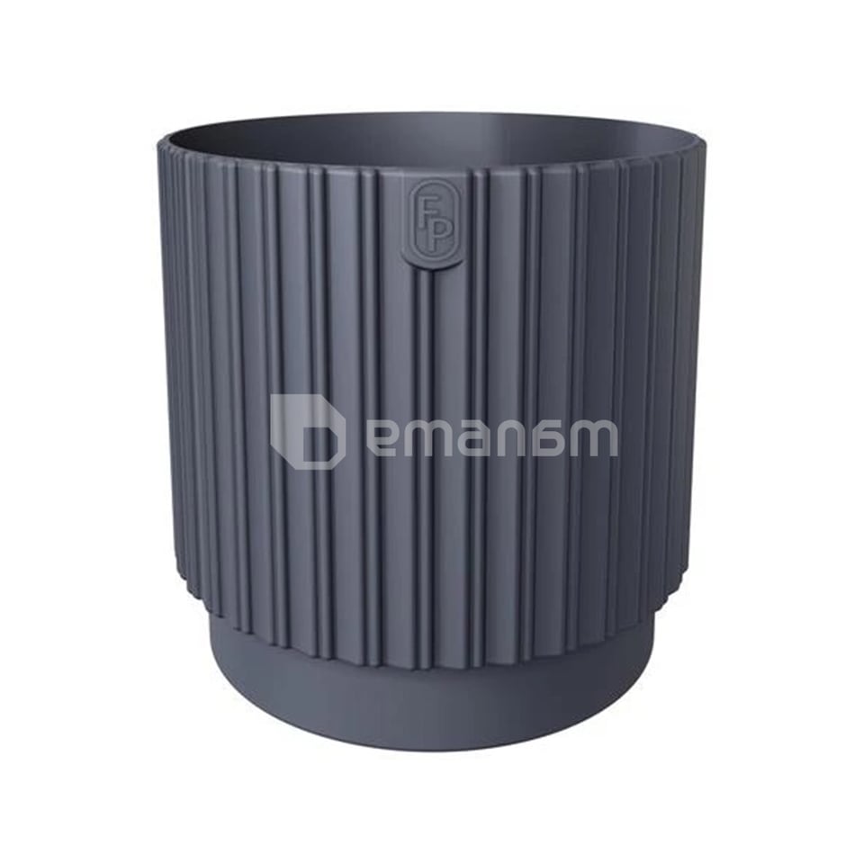 ქოთანი ყვავილის FORM-PLASTIC Mika Cyli Petit Eco Recycled 14 anthracite