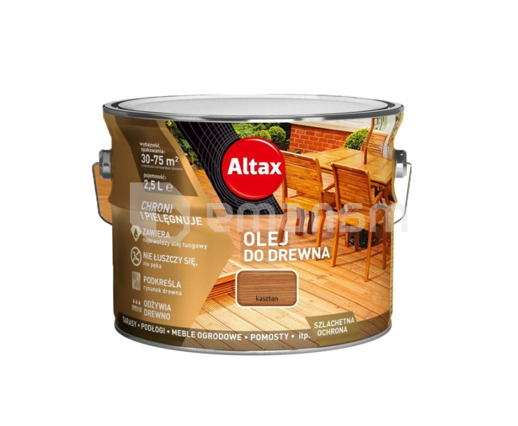 ზეთი ხის Altax წაბლი 2.5 ლ