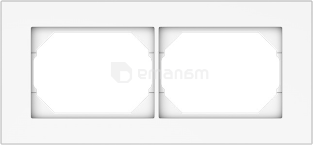 ჩარჩო Vilma R02 ww 2 განყოფილებიანი თეთრი