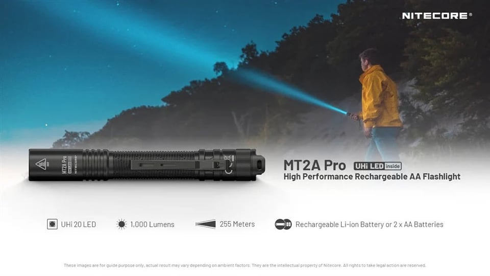 ფარანი Nitecore MT2A Pro 2 AA 1000Lm
