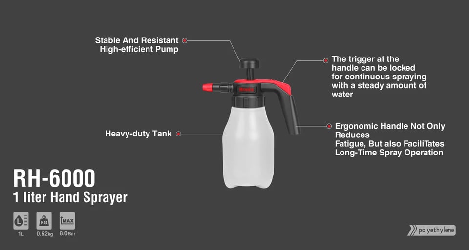 წყლის გამფრქვევი Ronix RH-6000, 1ლ