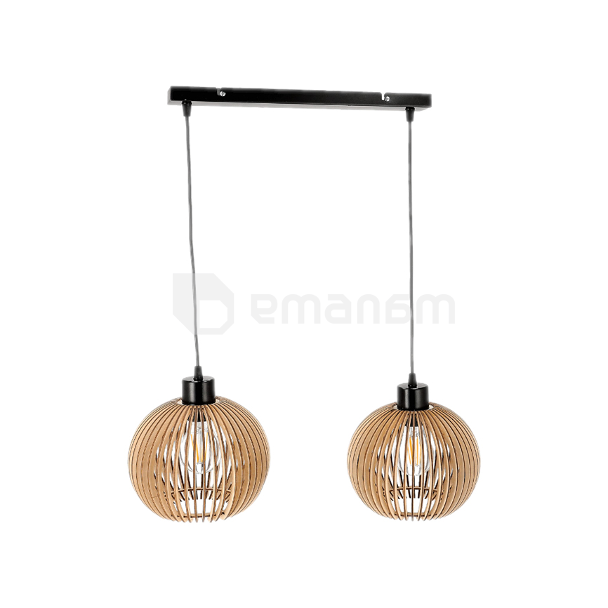 საკიდელი ADVITI ANAFI 2 E27 შავი ხე