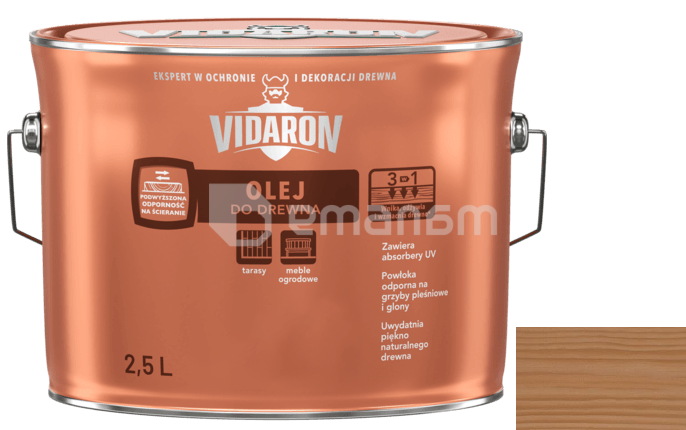 ზეთი ხის Vidaron 2.5 ლ D03 იროკო ეგზოტიკური