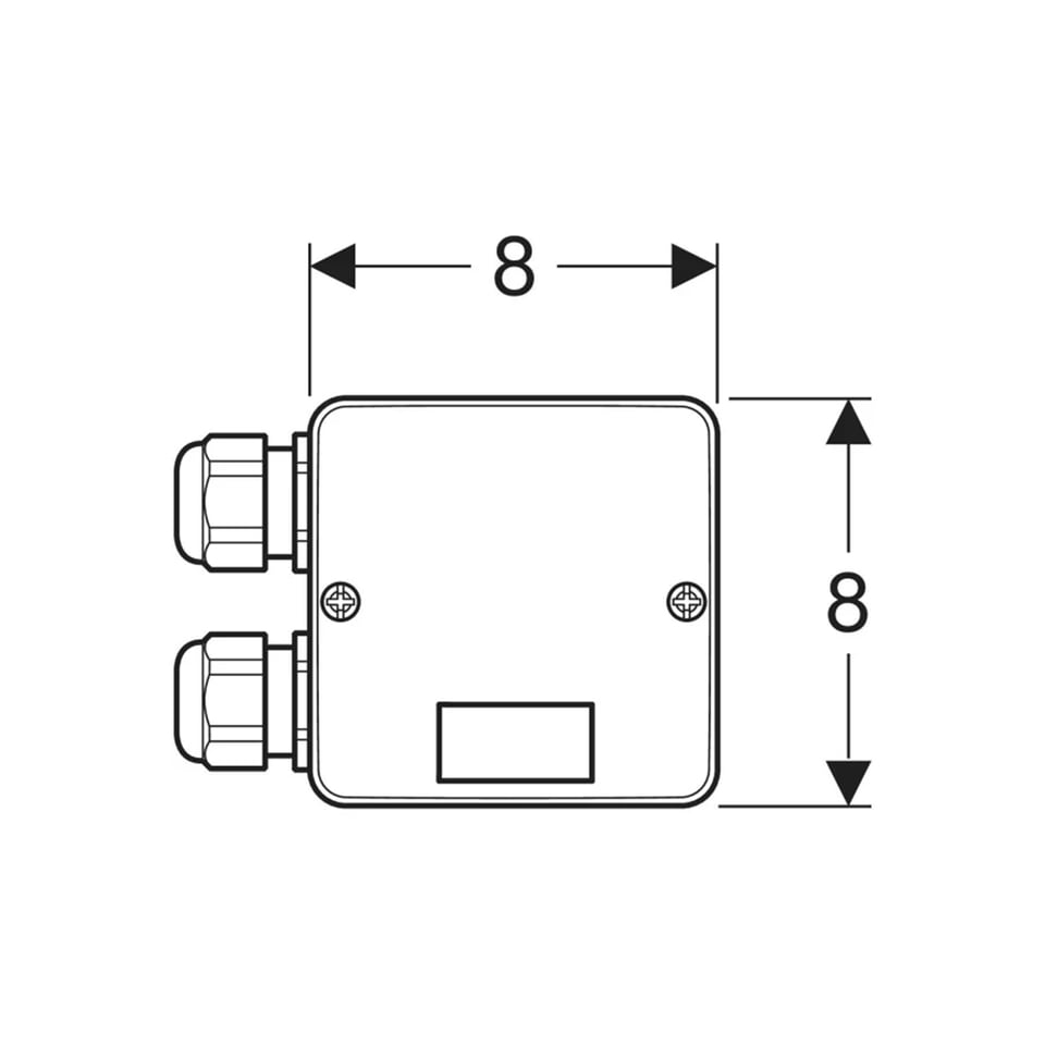 Geberit კომბინირებული გამოსასვლელი სამონტაჟო ყუთი