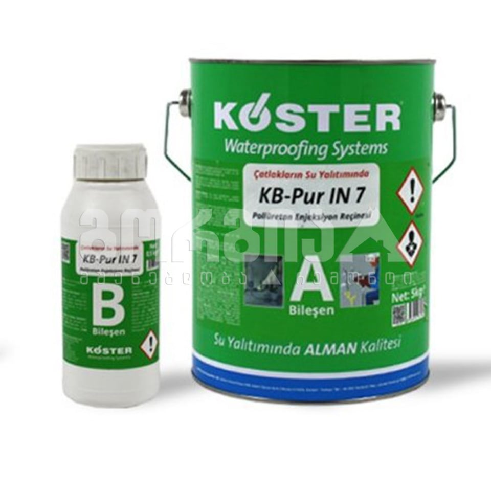 საინჟექციო ქაფი A კომპ. 5 კგ KOSTER KB-Pur IN 7