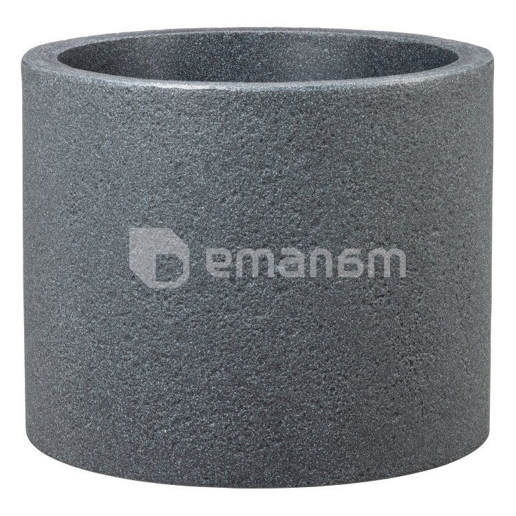 ქოთანი ეზოს პლასტმასის Scheurich 130/40 Riva Schwarz granit 36 ლ