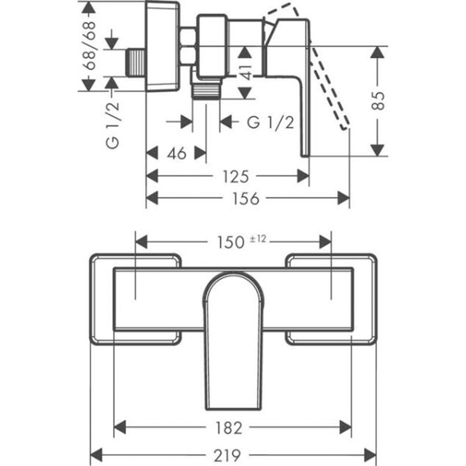 საშხაპე შემრევი Hansgrohe 71650670