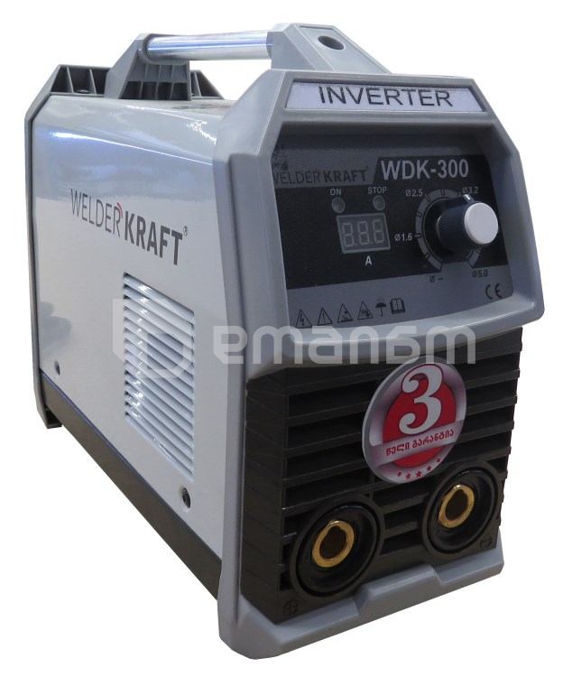შესადუღებელი ინვერტორი პროფესიონალური WELDER KRAFT WDK-300A MMA