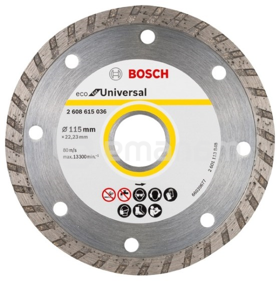 ალმასის დისკი Bosch ECO Universal Turbo 115x22.23 მმ