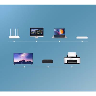 ქსელის კაბელი UGREEN NW121 (80787) Pure Copper Patch Cord Cat8 RJ45 Ethernet Cable 0.5M (Black)