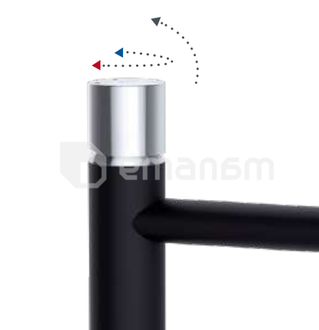 ხელსაბანის ონკანი ჯოისტიკით Rubineta Etna-18(BK) black