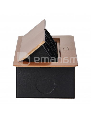 დამაგრძელებელი სამაგიდო ORNO 3 Schuko ოქროსფერი