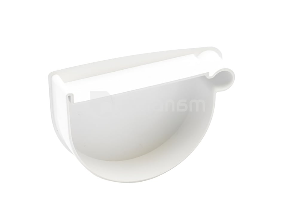 ღარის საცობი მარჯვენა თეთრი RainWay 90მმ