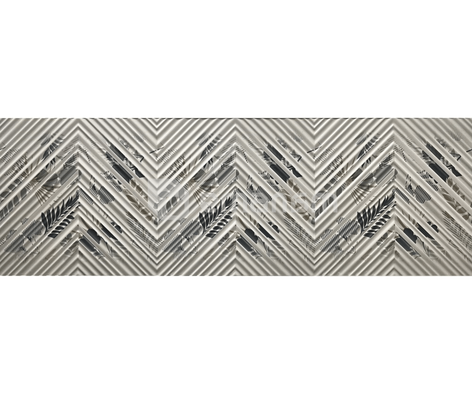 კაფელი Raviraj AC-13323-HL1 grey leafs 25X75სმ
