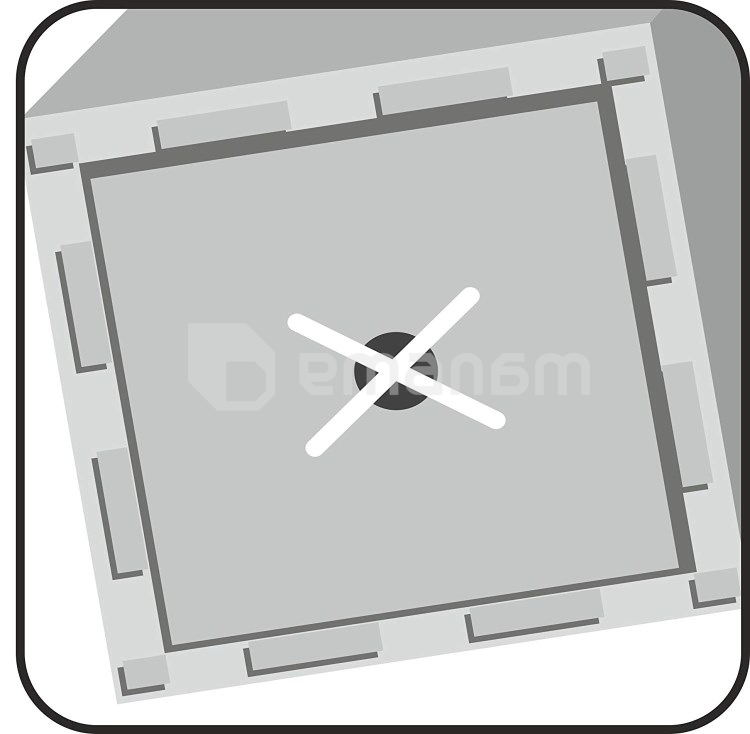 ქოთანი პლასტმასის ეზოსთვის Scheurich 240/30 C-CUBE STONY GREY