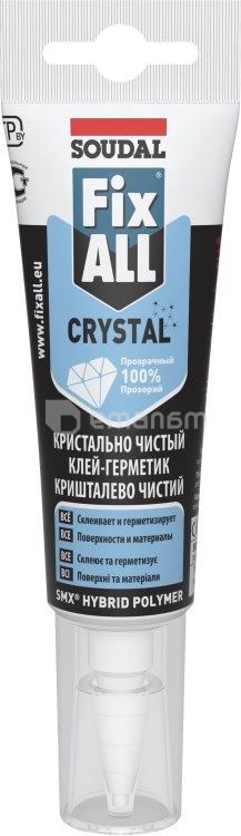 წებო-ჰერმეტიკი ჰიბრიდული Soudal Fix All Crystal 125 მლ