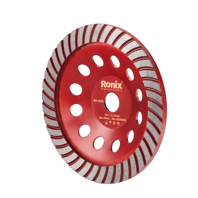 ქვის სახეხი ჯამისებური დისკი Ronix RH-3529, 180მმ