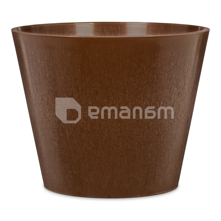 ქოთანი პლასტმასის ეზოს  Scheurich 265/40 PURISTA+ WALNUT