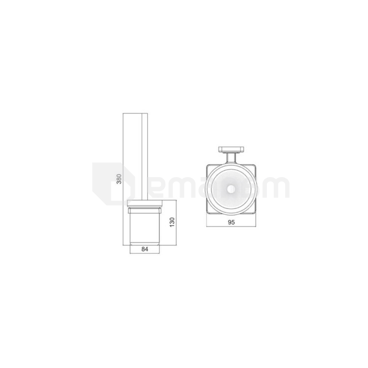 უნიტაზის ჯაგრისი  Tema Local WC Brush Holder 71518