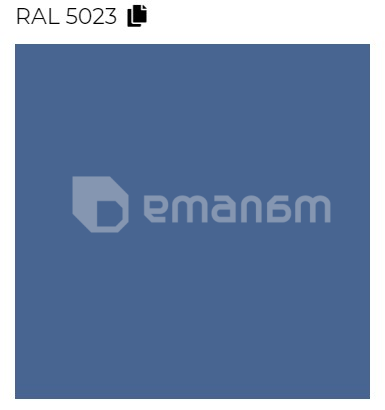 დეკორატიული რადიატორი Terma TRIGA AN ღია ლურჯი Ral 5023 Soft (ZX) 1700/280