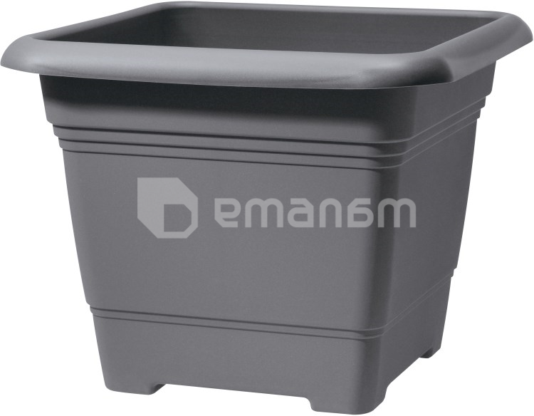 ქოთანი პლასტმასის Scheurich METALLIC GREY  40/326 PFLANZGEFAESS