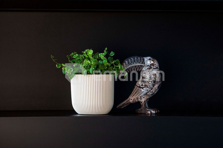 ქოთანი ყვავილის Capi Europe Planter ball Groove 24x21სმ ბეჟი