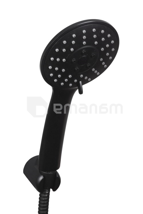 საშხაპე ყურმილი  Bisk base3 Black